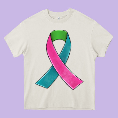 Metastatic Breast Cancer Ribbon Heavy Core Tee Designed By Jahusdesignshop