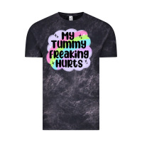 Cloud Black my tummy freaking hurts Vintage Tee - MaliasSmallBusiness