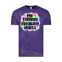 Cloud Purple my tummy freaking hurts Vintage Tee - MaliasSmallBusiness