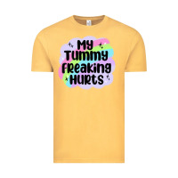 Vintage Mustard my tummy freaking hurts Vintage Tee - MaliasSmallBusiness