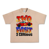 Burro two fast two curious boys birthday racing car Urban Heavy Tee - MaliasSmallBusiness