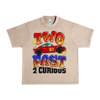 French Oak two fast two curious boys birthday racing car Urban Heavy Tee - MaliasSmallBusiness