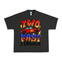 Pigment Black two fast two curious boys birthday racing car Urban Heavy Tee - MaliasSmallBusiness