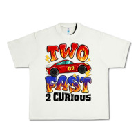 Pistachio two fast two curious boys birthday racing car Urban Heavy Tee - MaliasSmallBusiness