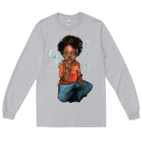 Moon Dust afro black boy Long Sleeve Tee - NancyCooperArtShop