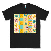 Black retro daisy Classic Tee - MaliasSmallBusiness
