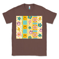 Chestnut retro daisy Classic Tee - MaliasSmallBusiness