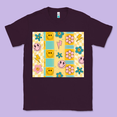 Retro Daisy Classic Tee Designed By Maliassmallbusiness