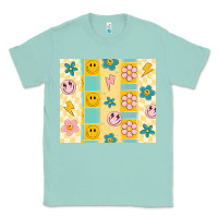 Seafoam retro daisy Classic Tee - MaliasSmallBusiness