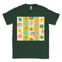 Sports Green retro daisy Classic Tee - MaliasSmallBusiness