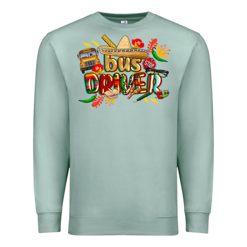 Cinco De Mayo Bus Driver Premium Sweatshirt by CowGirlArtShop | Teevron