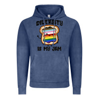 Vintage Denim diversity is my jam Vintage Hoodie - MaliasSmallBusiness