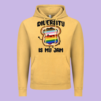 Diversity Is My Jam Vintage Hoodie Designed By Maliassmallbusiness