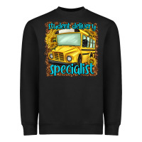 Black student delivery specialist Heavyweight Sweatshirt - NancyCooperArtShop