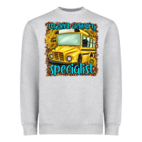 Heather Grey student delivery specialist Heavyweight Sweatshirt - NancyCooperArtShop