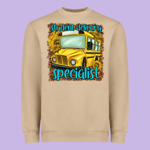 Student Delivery Specialist Heavyweight Sweatshirt Designed By Nancycooperartshop