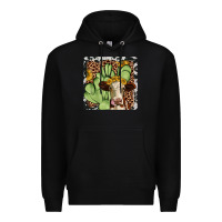 Black cactus hereford coaster Premium Hoodie - JahusDesignShop