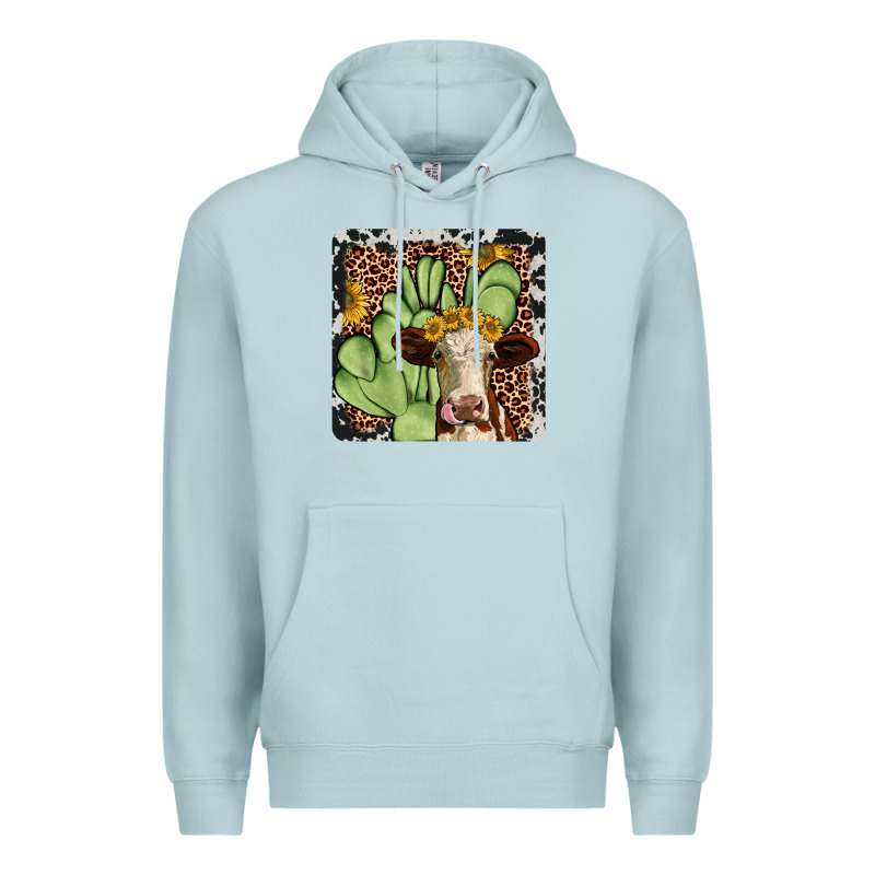 Cactus Hereford Coaster Premium Hoodie by JahusDesignShop | Teevron