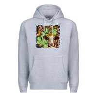 Heather Grey cactus hereford coaster Premium Hoodie - JahusDesignShop