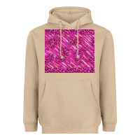 Mushroom pink glitter with leopard pattern Heavyweight Hoodie - TumblerDesignByShophia