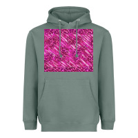 Sage pink glitter with leopard pattern Heavyweight Hoodie - TumblerDesignByShophia