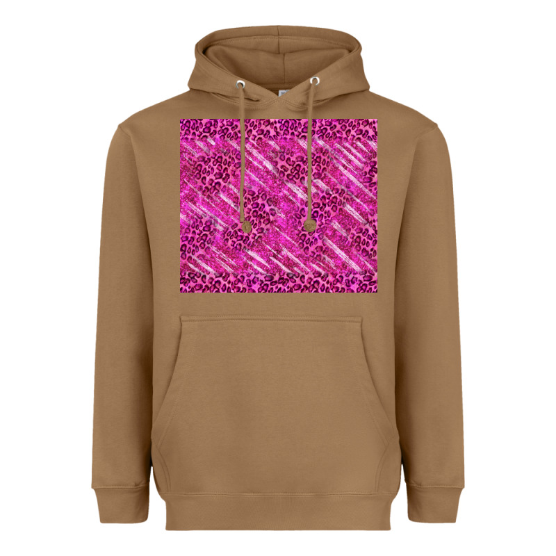 Pink Glitter With Leopard Pattern Heavyweight Hoodie by TumblerDesignByShophia | Teevron