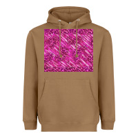 Toasted Coconut pink glitter with leopard pattern Heavyweight Hoodie - TumblerDesignByShophia