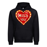 Black valentine's day hearts 6 Urban Hoodie - FaDigitalArtStudio