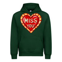 Forest Green valentine's day hearts 6 Urban Hoodie - FaDigitalArtStudio