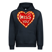 Navy valentine's day hearts 6 Urban Hoodie - FaDigitalArtStudio