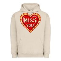 Pigment French Oak valentine's day hearts 6 Urban Hoodie - FaDigitalArtStudio