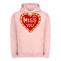 Pigment Salmon valentine's day hearts 6 Urban Hoodie - FaDigitalArtStudio
