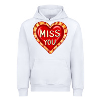 White valentine's day hearts 6 Urban Hoodie - FaDigitalArtStudio