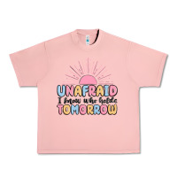 Salmon unafraid i know who holds tomorrow Urban Heavy Tee - MaliasSmallBusiness