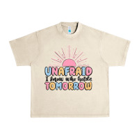 Sandshell unafraid i know who holds tomorrow Urban Heavy Tee - MaliasSmallBusiness