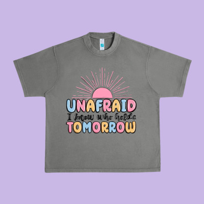 Unafraid I Know Who Holds Tomorrow Urban Heavy Tee Designed By Maliassmallbusiness