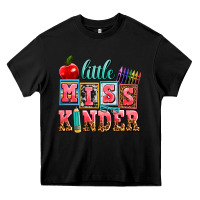 Black little miss kinder Heavy Core Tee - AdoDesignShop