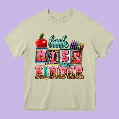 Little Miss Kinder Heavy Core Tee Designed By Adodesignshop