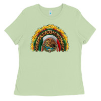 Matcha mexico sunflower rainbow Ladies Tee - HRA Design Shop