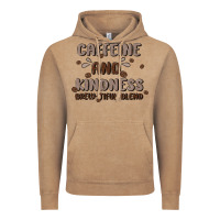 Caffeine & Kindness Vintage Hoodie | Teevron