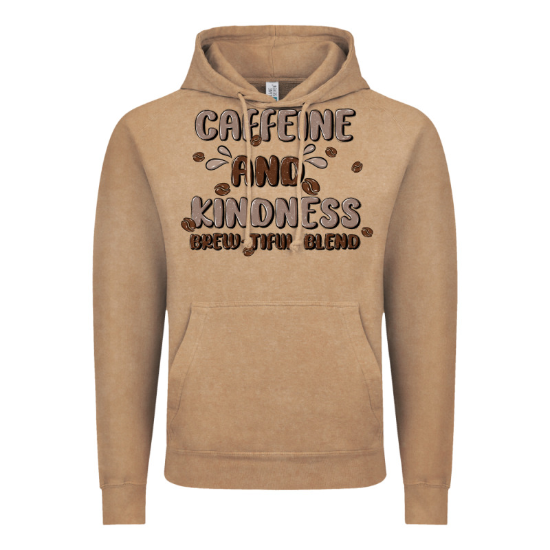 Caffeine & Kindness Vintage Hoodie by MaliasSmallBusiness | Teevron