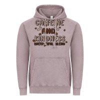 Vintage Zinc caffeine & kindness Vintage Hoodie - MaliasSmallBusiness
