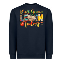 Navy yall gonna learn today Heavyweight Sweatshirt - NancyCooperArtShop
