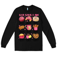 Black god says i am mexican pan dulce Long Sleeve Tee - MaliasSmallBusiness