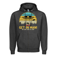 Charcoal Heather UFO Vintage Retro Alien Outerspace Spaceship Zipper Hoodie - Bettercallsaul