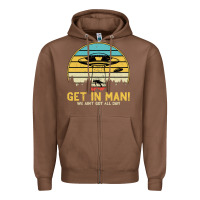 Chestnut UFO Vintage Retro Alien Outerspace Spaceship Zipper Hoodie - Bettercallsaul