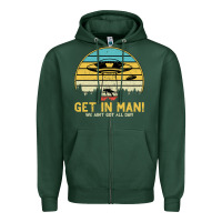 Sports Green UFO Vintage Retro Alien Outerspace Spaceship Zipper Hoodie - Bettercallsaul