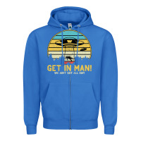 True Royal UFO Vintage Retro Alien Outerspace Spaceship Zipper Hoodie - Bettercallsaul