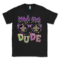 Black mardi gras dude Classic Tee - MaliasSmallBusiness