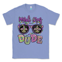 Colony Blue mardi gras dude Classic Tee - MaliasSmallBusiness